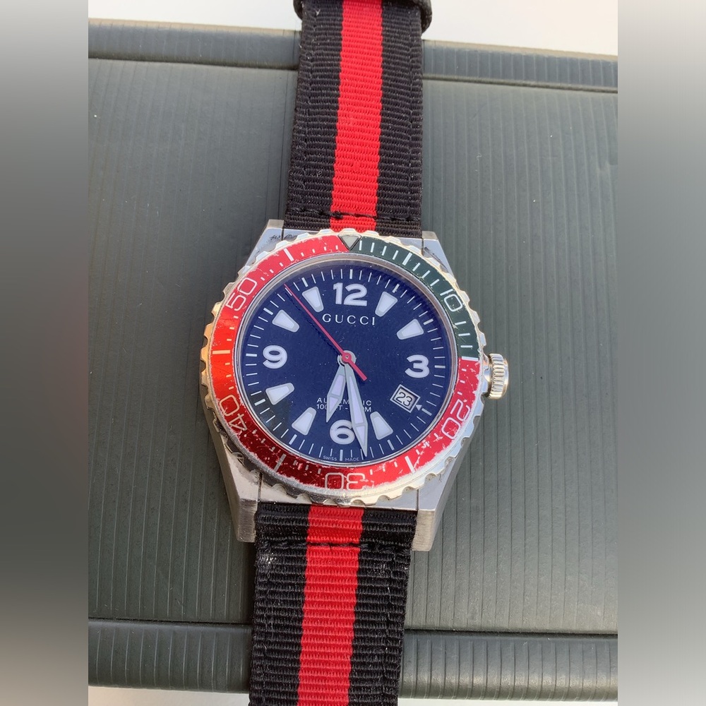 Mens authentic GUCCI AUTOMATIC watch❤️🖤🤍 - Picture 6 of 14